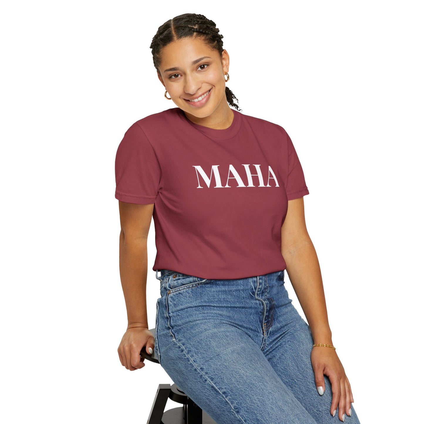 MAHA Manifesto T-shirt w. White Text