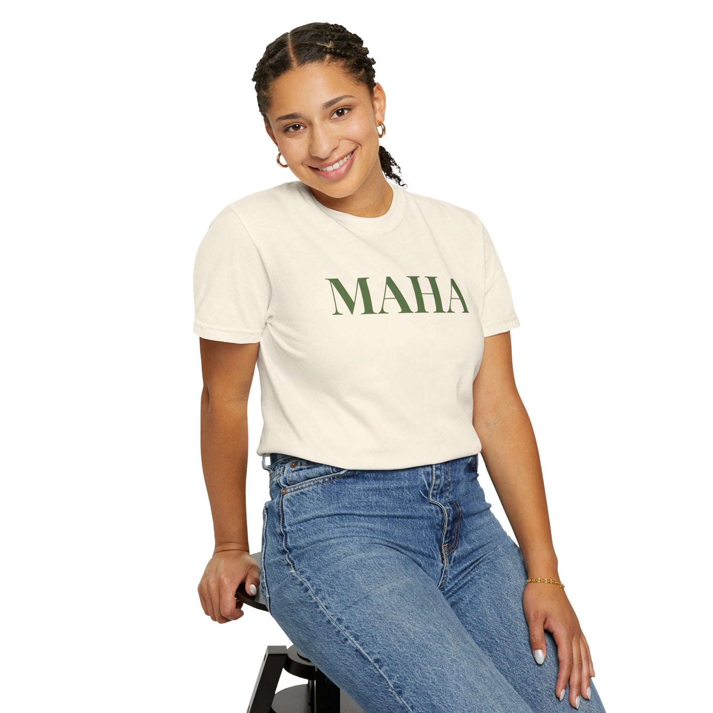 MAHA Manifesto T-shirt w. Green Text