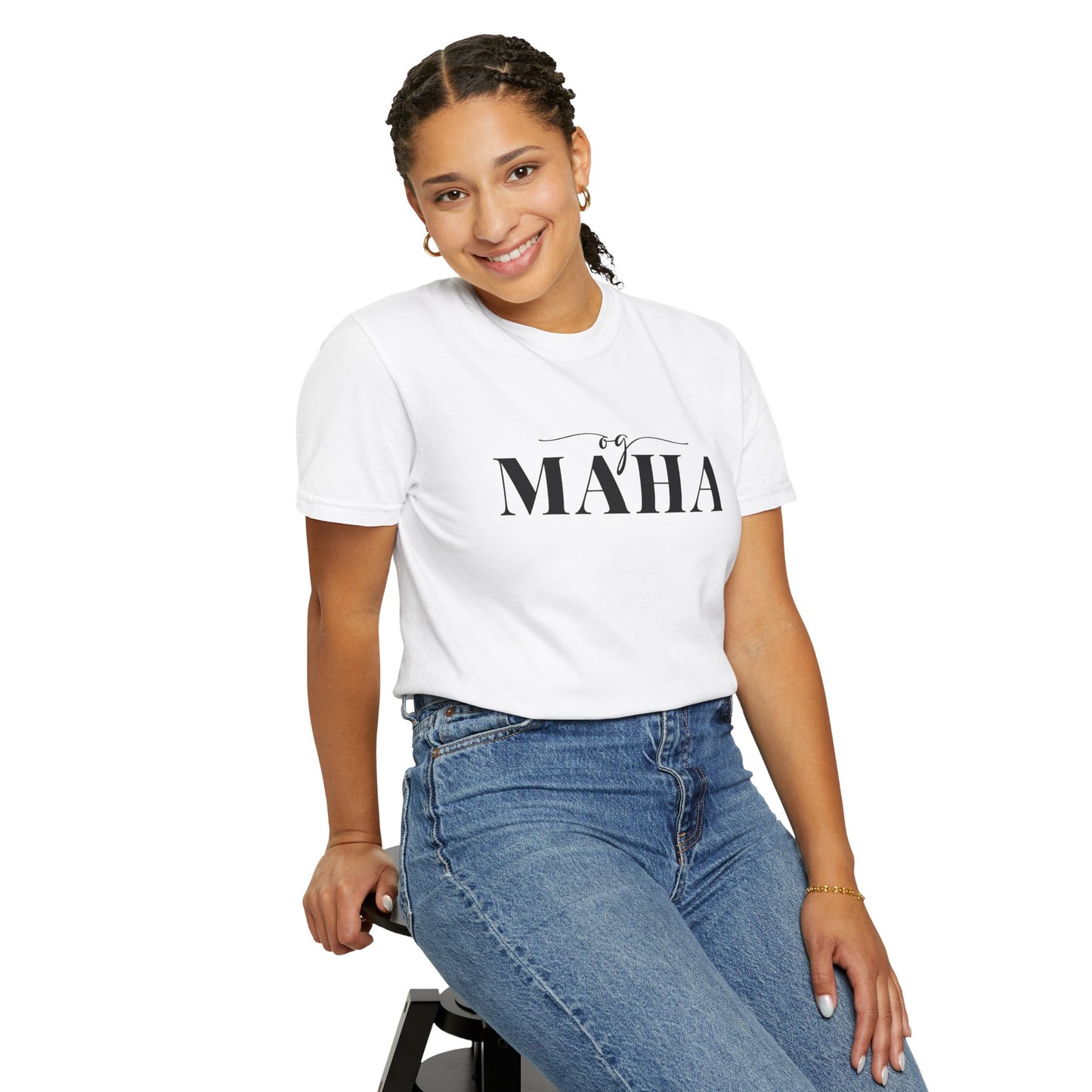 OG MAHA T-shirt w. Black Text